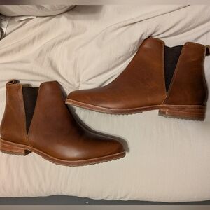 Nisolo Brown Leather Women's Booties, Sz 8.5, Like-new